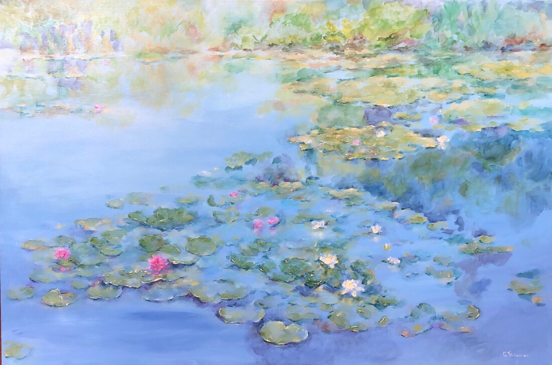 tranquil lilypond by Nadia Lassman Painting and Artistry - NADIA